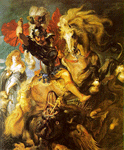 Barroco, P. P. Rubens, São Jorge e o Dragão, 1606